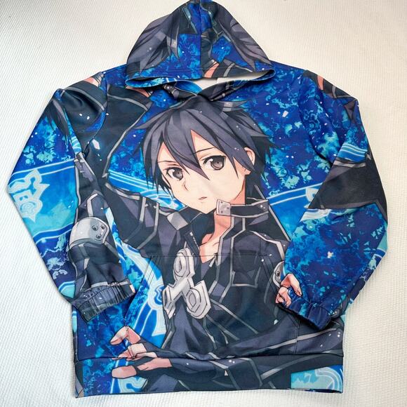 Anime Hooded Sweatshirt - Picture 1 of 8
